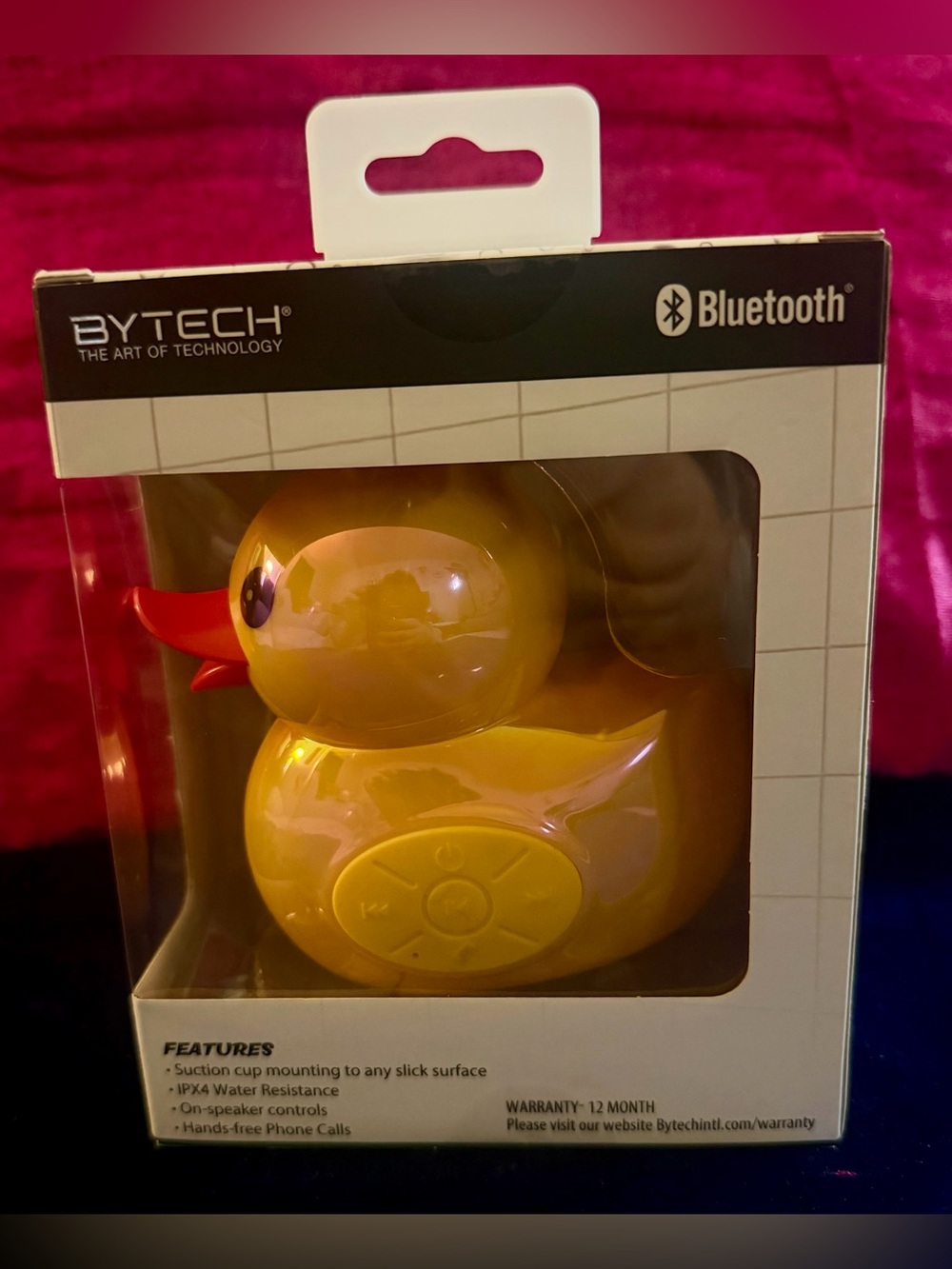 BYTECH Yellow Bluetooth Duck Speaker - Portable Waterproof Speaker